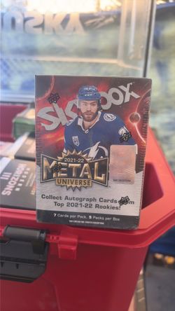 2021-22 skybox metal universe hockey trading cards