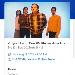 Kings Of Leon - 2 Tickets