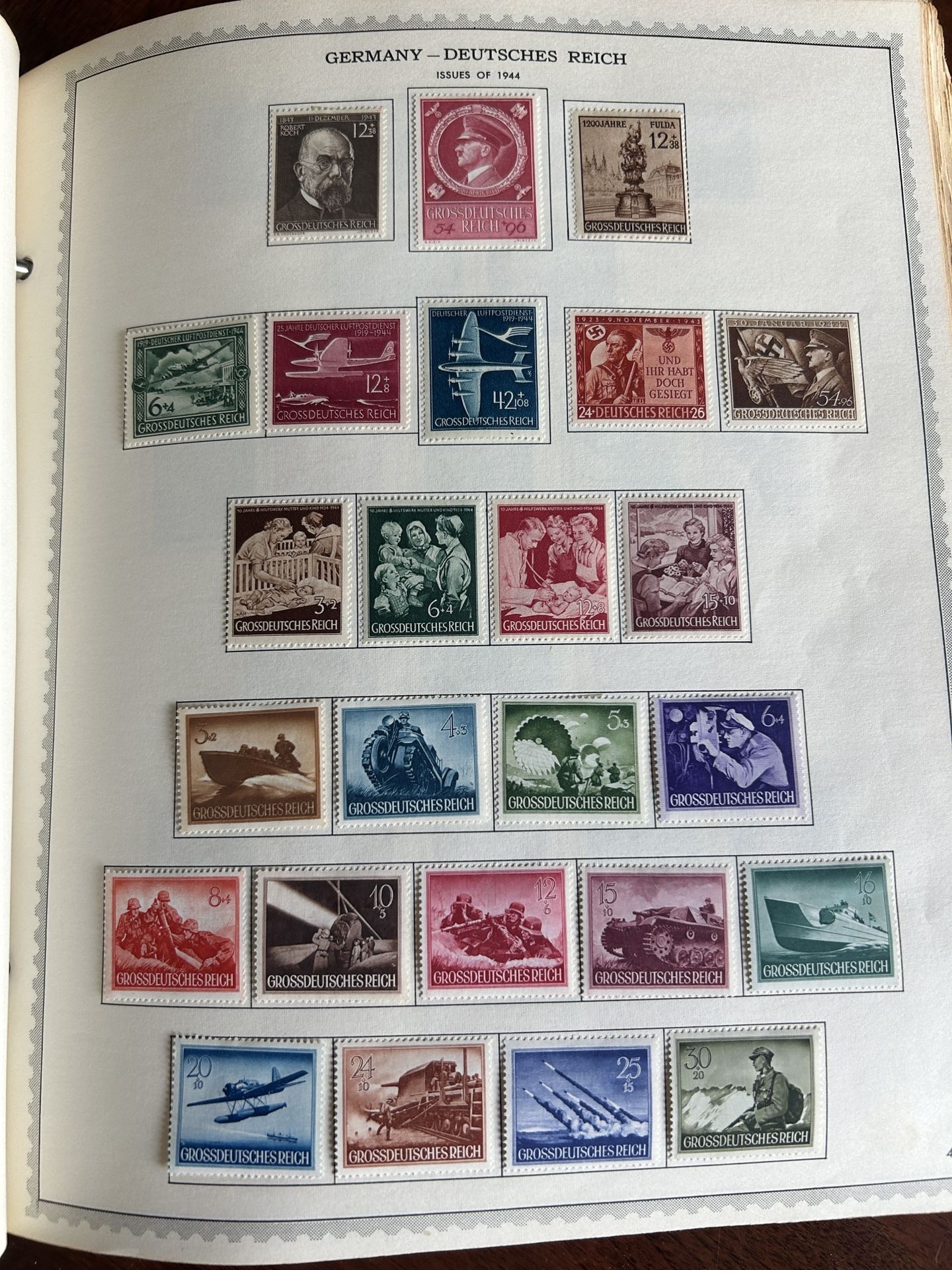 π©πͺ Germany, Deutsches Reich Unused Moneran Condition 25 Stamp Lot Issued 1944