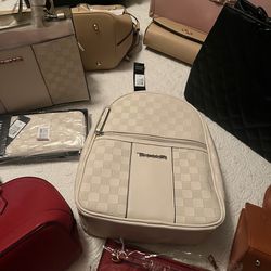 Beige Backpack
