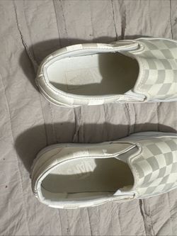Vans Slip-On Checkerboard Sneakers White