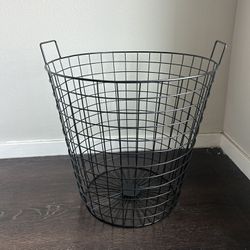 Black Metal Storage Basket from IKEA