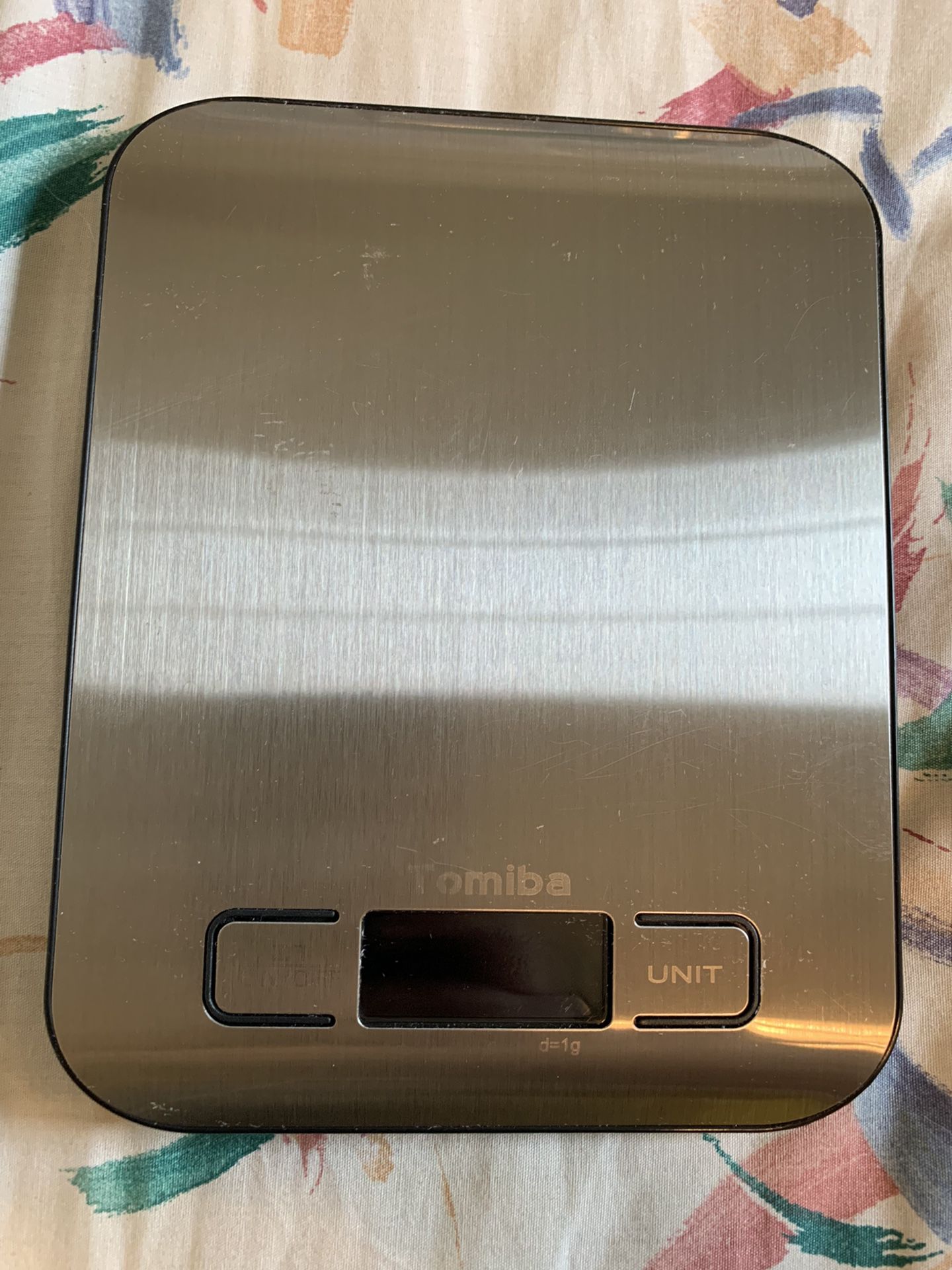 Tomiba Electronic Kitchen Scale (Takes 2 AAA Batteries)