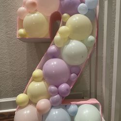 42” Letter And Number Mosaic Balloons Decoration