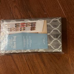 24 Pocket Over The Door Shoe Bag Organizer Rack