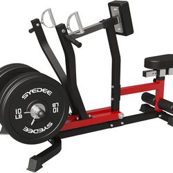 syedee Seated Row Machine, Back Machine Gym Equipment Plate Loaded, Adjustable LAT Machine with Independent Arms & Multi Grip Positions, 400LBS Capaci