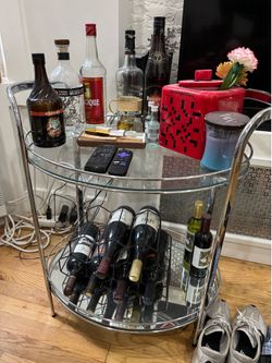 Glass Bar Cart