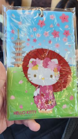 Hello Kitty Rail Ticket ID Passport Holder Lanyard Japan Exclusive