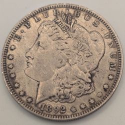 1892-O Morgan Silver Dollar 90% Silver Circulated New Orleans US Coin