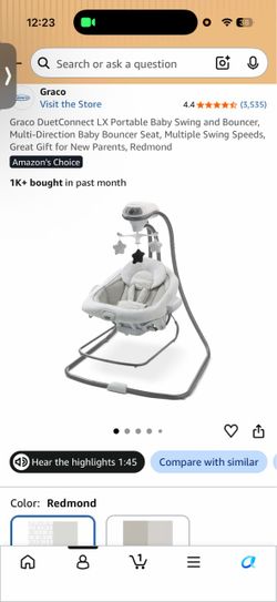 Baby swing