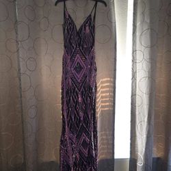 Black homecoming dress with iridescent sequins  size xs