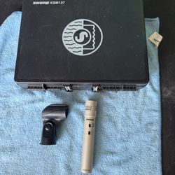 Shure KSM137 Condenser Mic + Hard Case – Excellent Condition