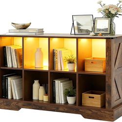 Rustic Farmhouse 8-Cube Storage Shelf New in Box 47.8"
