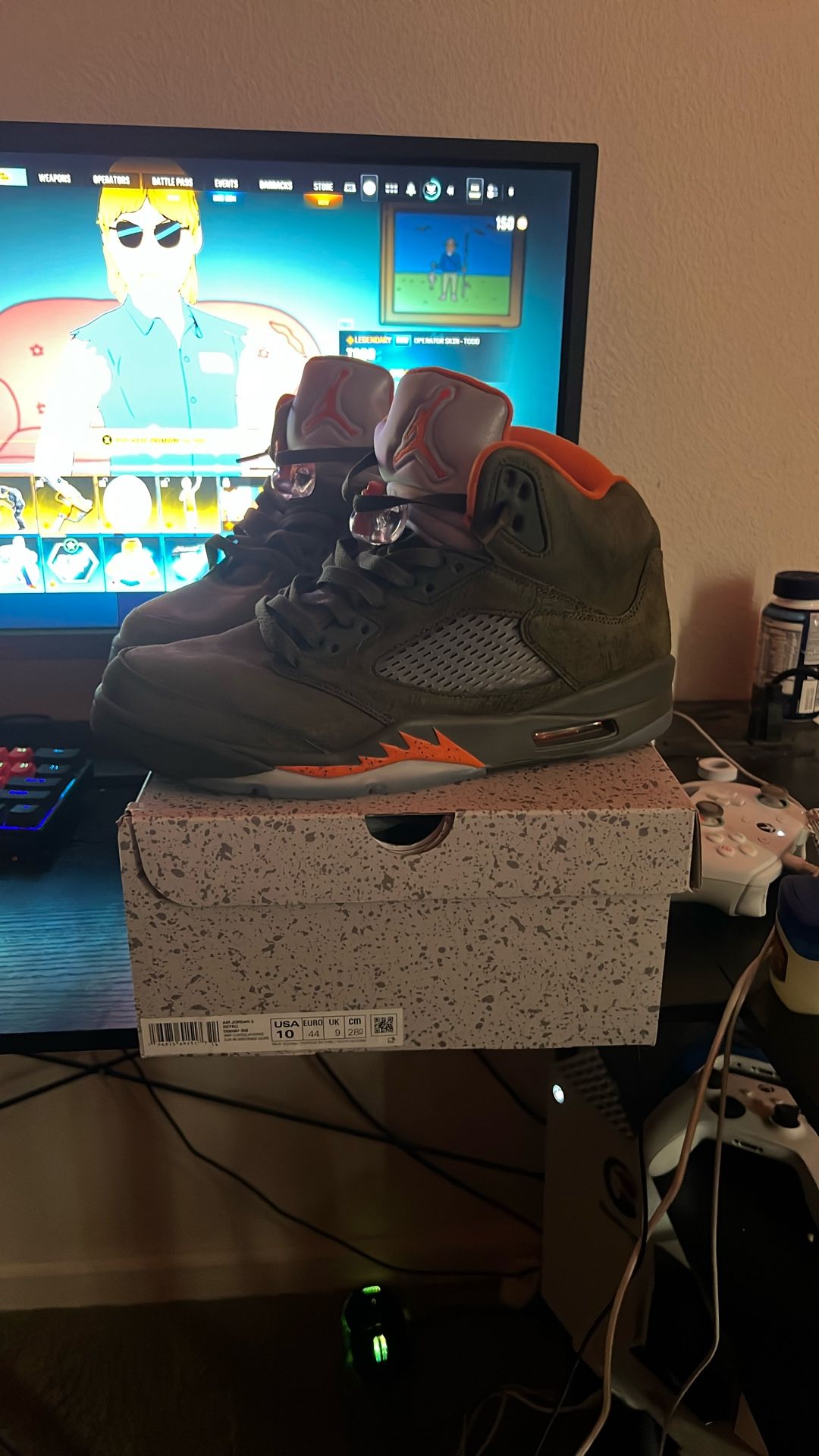 jordan 5 olive