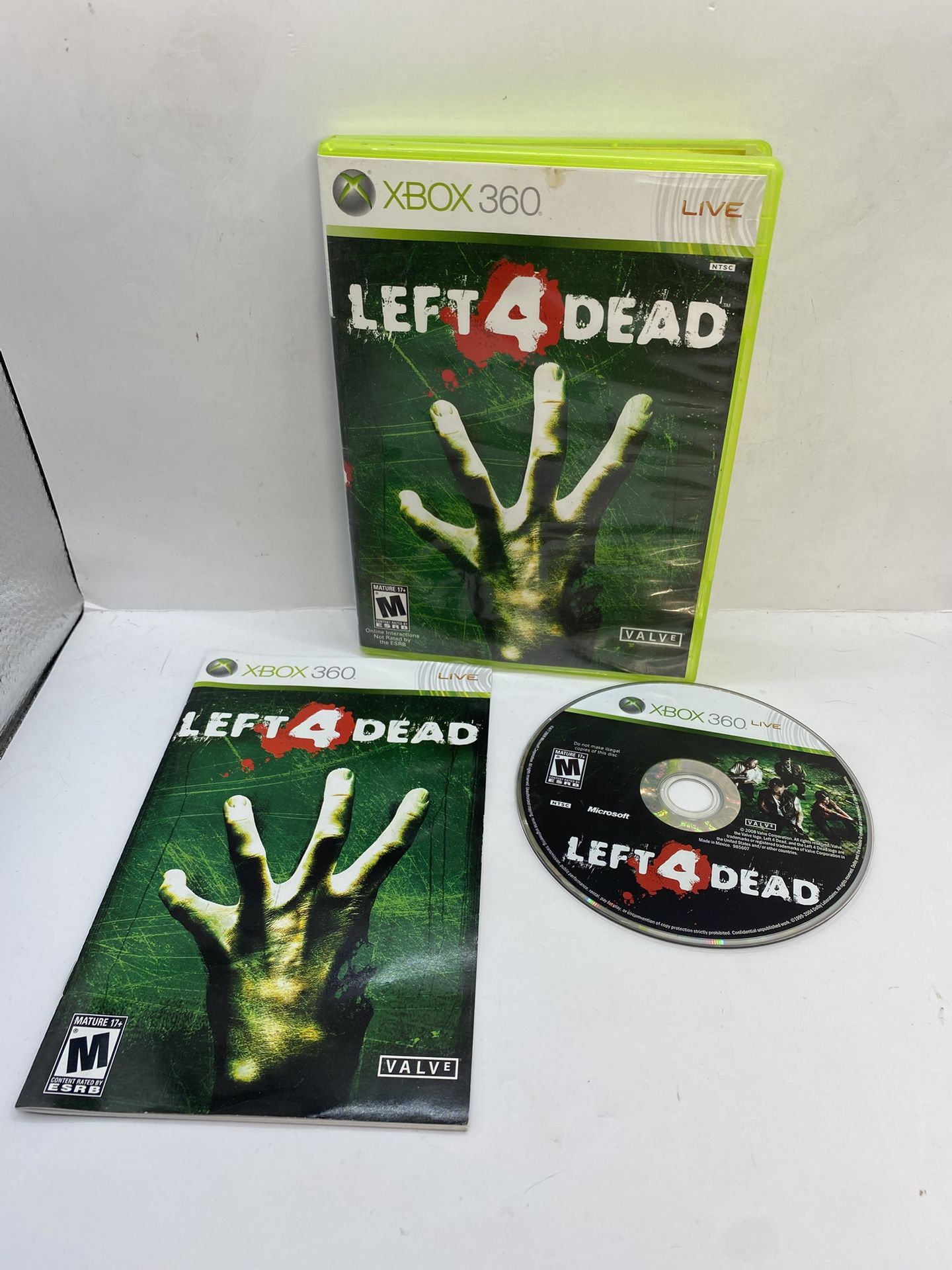 Left 4 Dead (Microsoft Xbox 360) Complete With Manual CIB Series X Backwards