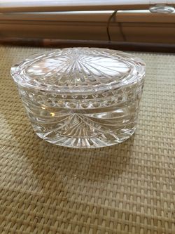 Waterford crystal jar