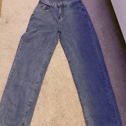 Simple Blue Dress Pants