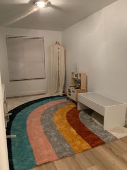 Rainbow area rug