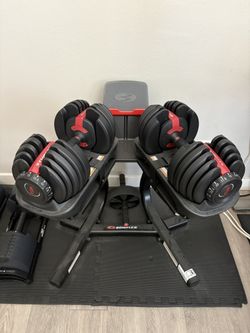 Bowflex SelectTech 552 Adjustable Dumbbells Pair + Stand