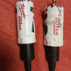 2 Milwaukee Arbors And 2 Hole Dozer Blades 1in 25mm And 1 1/8 29mm2016-2021