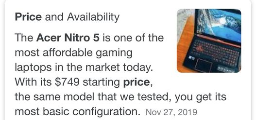 Acer nitro 5 Brand new