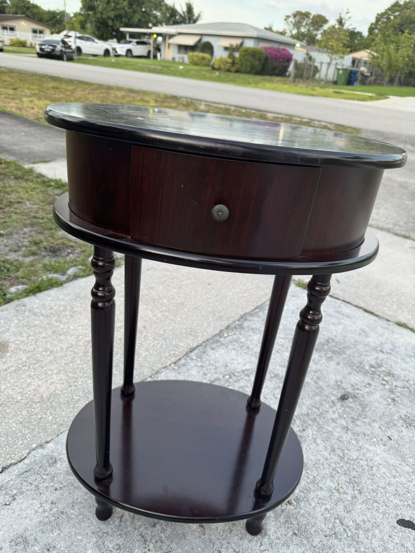 Home Craft End Table Side Table Visit > Espresso Finish