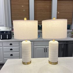 Brand New Set of Touch Control Neutral Table Lamps