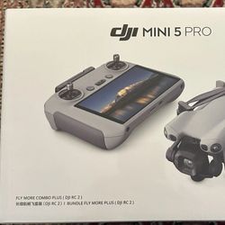DJI Mini 5 Pro Fly More Combo Plus RC 2 Controller 52min 3 Battery Drone New