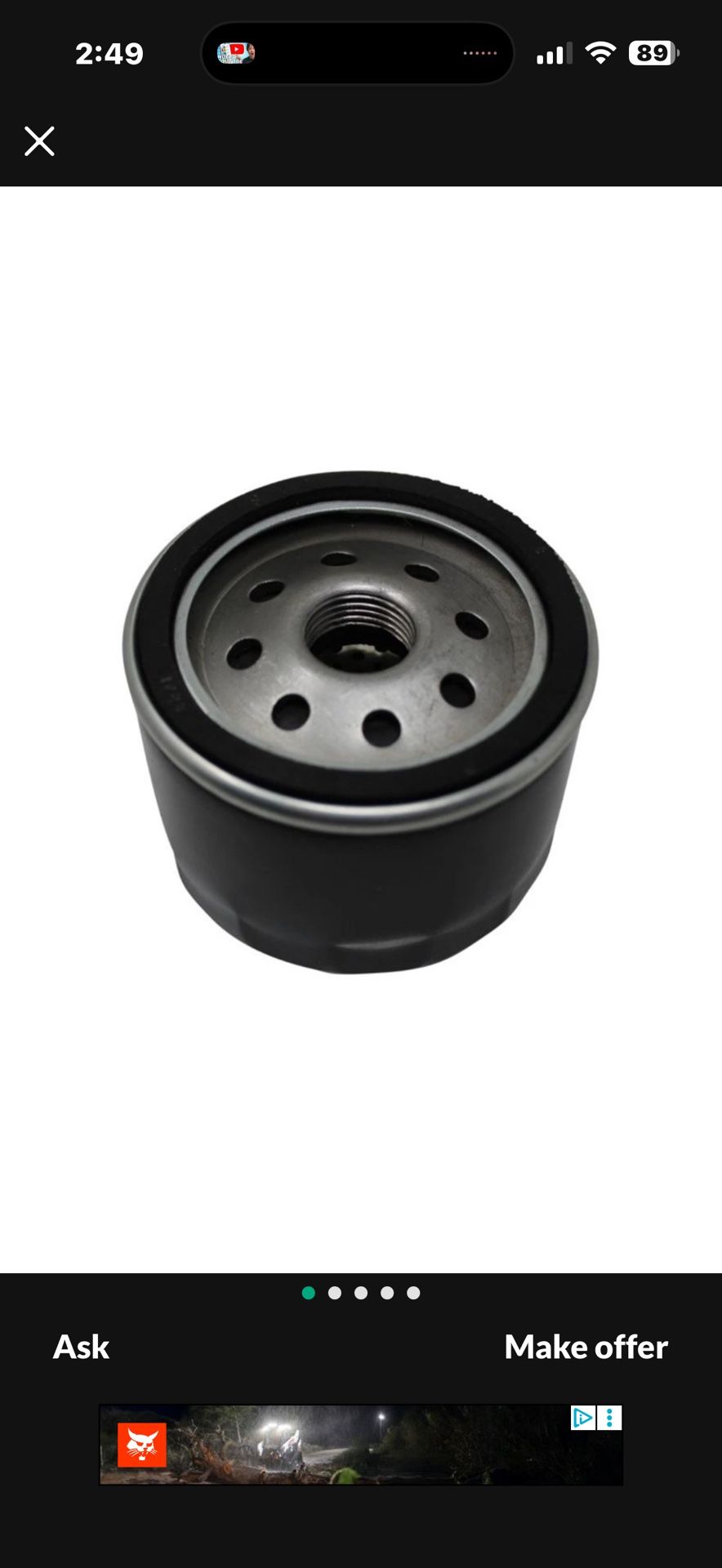 OIL FILTER Fits John Deere AM119567 AM125424 GY20577 LG4153 LG492932S Tractors ( $12. FIRM ) NEW, in its sealed box.