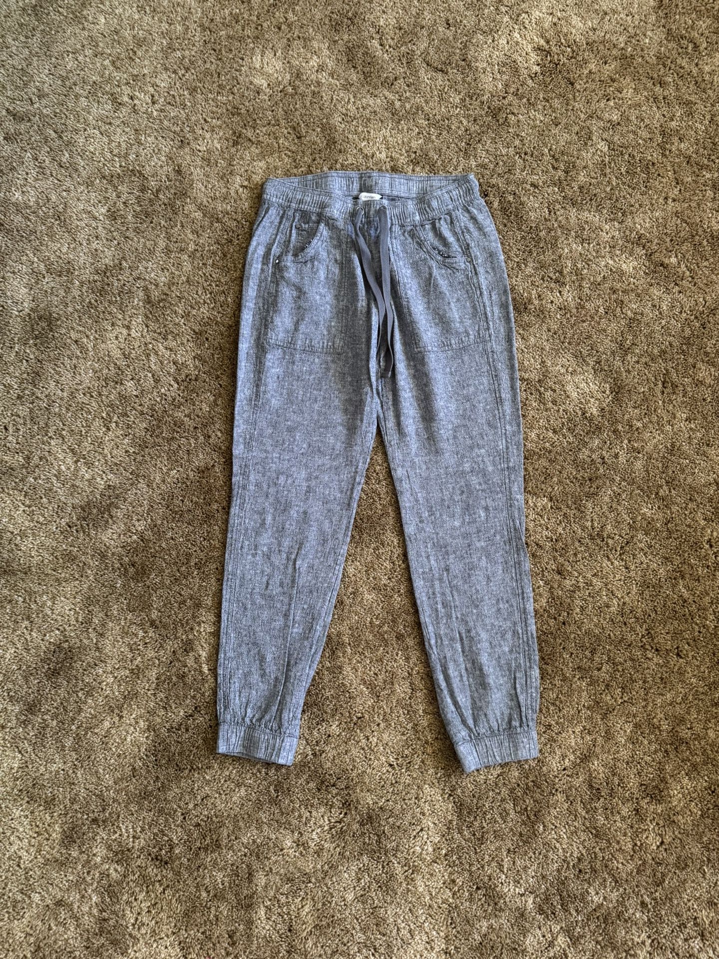 Heathered grey Calvin Klein linen pants; perfect condition
