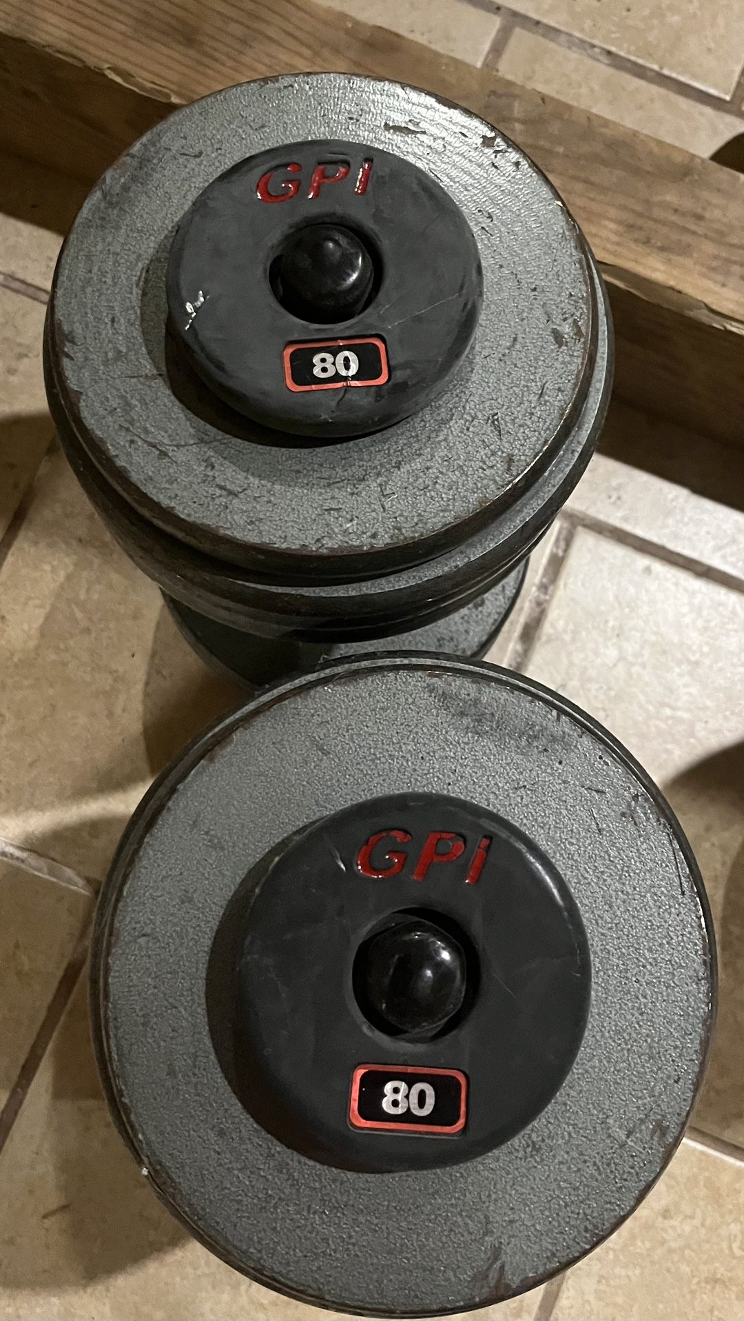 70 & 80 Pound Dumbbells 