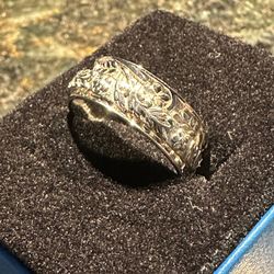 Sterling Silver Rotating Ring  Size 10 
