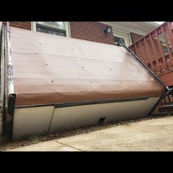 8 ft long truck camper with ladder rack