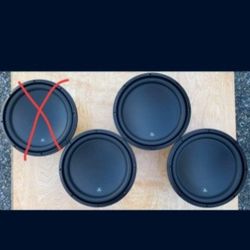 3 JL Audio 13w3v3 Subwoofers