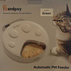 Automatic Cordless Wet Pet Food Dispenser，Light Green （ Brand New）