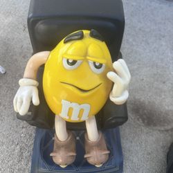 1999 M&M Yellow Candy Dispenser In Style 