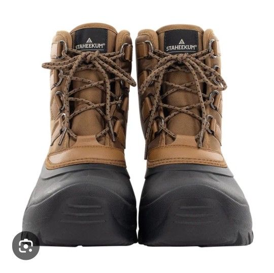 NEW Staheekum Men's Memory Foam 3M Thinsulate Snow Boots