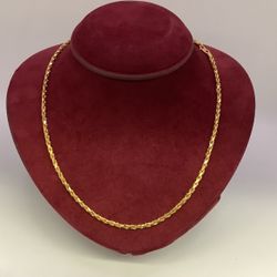 22K Gold Braided Chain- 33.1 GRAMS!