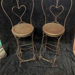 Vintage Ice Cream Parlor Chairs 
