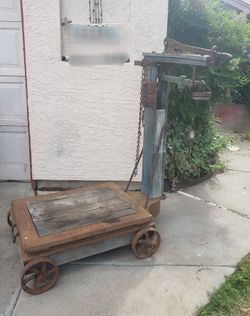 Antique platform scale, Fairbanks model.