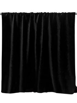 Stretch Velvet Black 78 inch x 118 inch
