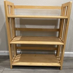 Solid Pine wood folding bookshelf