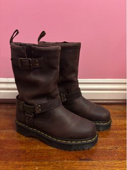 Doc Martens Anistone Hi Leather Biker Boots