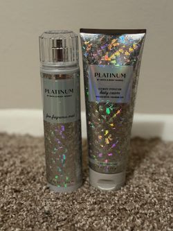 NEW/UNUSED Bath & Body Works Platinum Gift Set – Fine Fragrance Mist & Body Cream