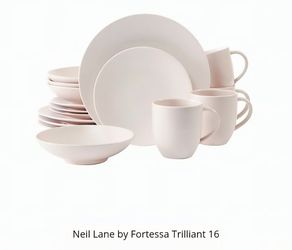 Blush PINK NEIL LANE By FORTESSA Ceramic DINNERWARE SET