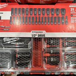 Milwaukee Packout 1/2 Socket Set $240 Pick Up Only