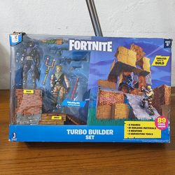 NEW!! Fortnite Turbo Builder Set featuring Raven and Jonesy Action Figures