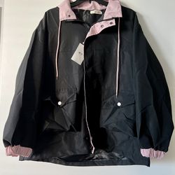 Windbreaker hooded jacket women's size 4 - NEW