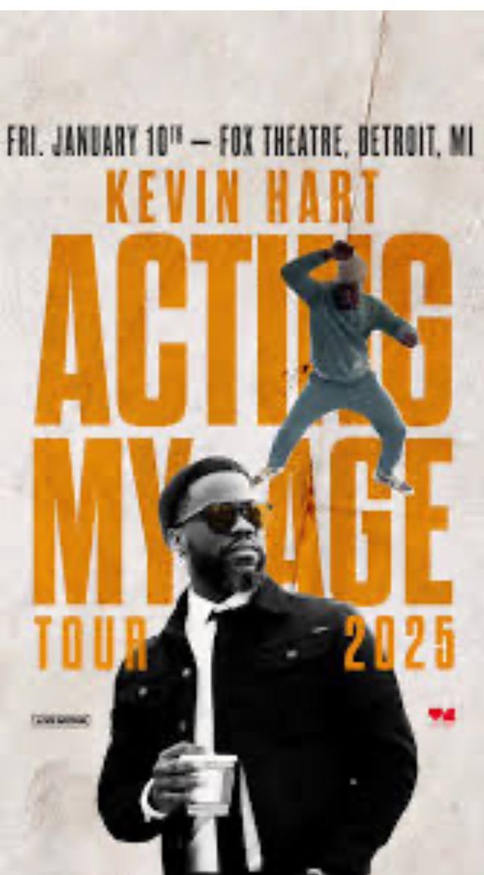 KEVIN HART Fox Theater 14 Person Suite + 3 VIP Parking And Dinner Buffet