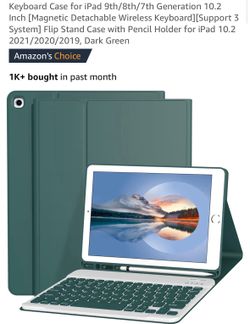 Smart Keyboard Case For iPad 9th 8th Or 7th 10.2 “